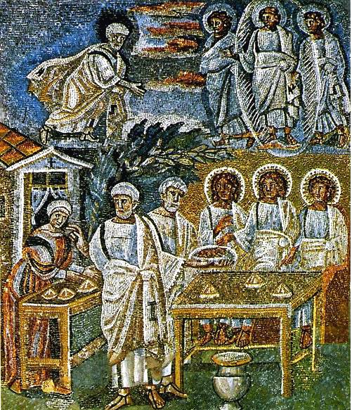 Bazylika św. Marii, nawa główna - fragment mozaiki, V w. Bazylika św. Marii, nawa główna - fragment mozaiki, V w.