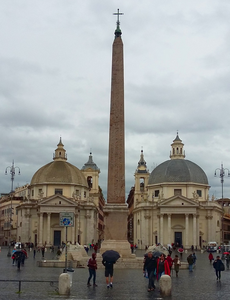 Obelisk faraona Setiego I - Augusta na placu del Popolo Obelisk faraona Setiego I - Augusta na placu del Popolo