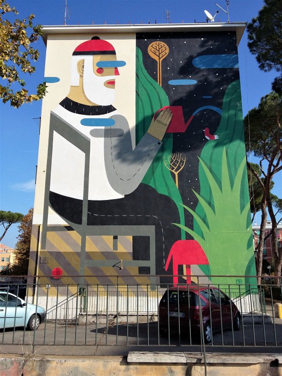 Agostino Iacurci (IT), The Blind Wall, 2014 - via Osimio