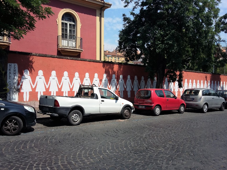 Elisa Caracciolo, Mural przeciw kobietobójstwu - Via dei Sardi
