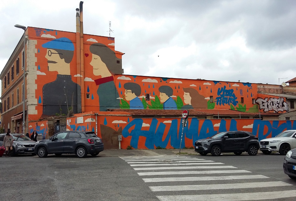 Napal, Brus, Brek i Ade, Kidz are the future, 2018 (foto 2022) - via dei Marrucini/ via Cesare De Lollis